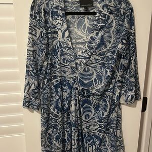 Cynthia Rowley white Linen beach coverup